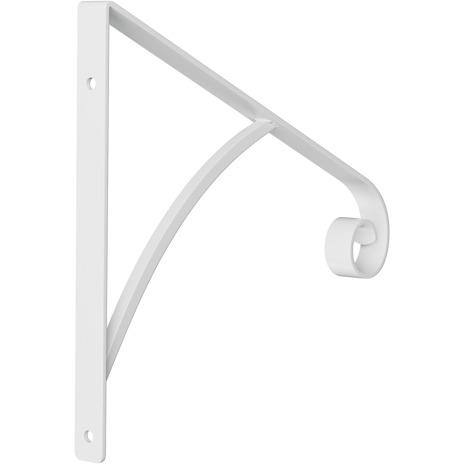 VEVOR Pasamanos de hierro forjado para montar en la pared, color blanco