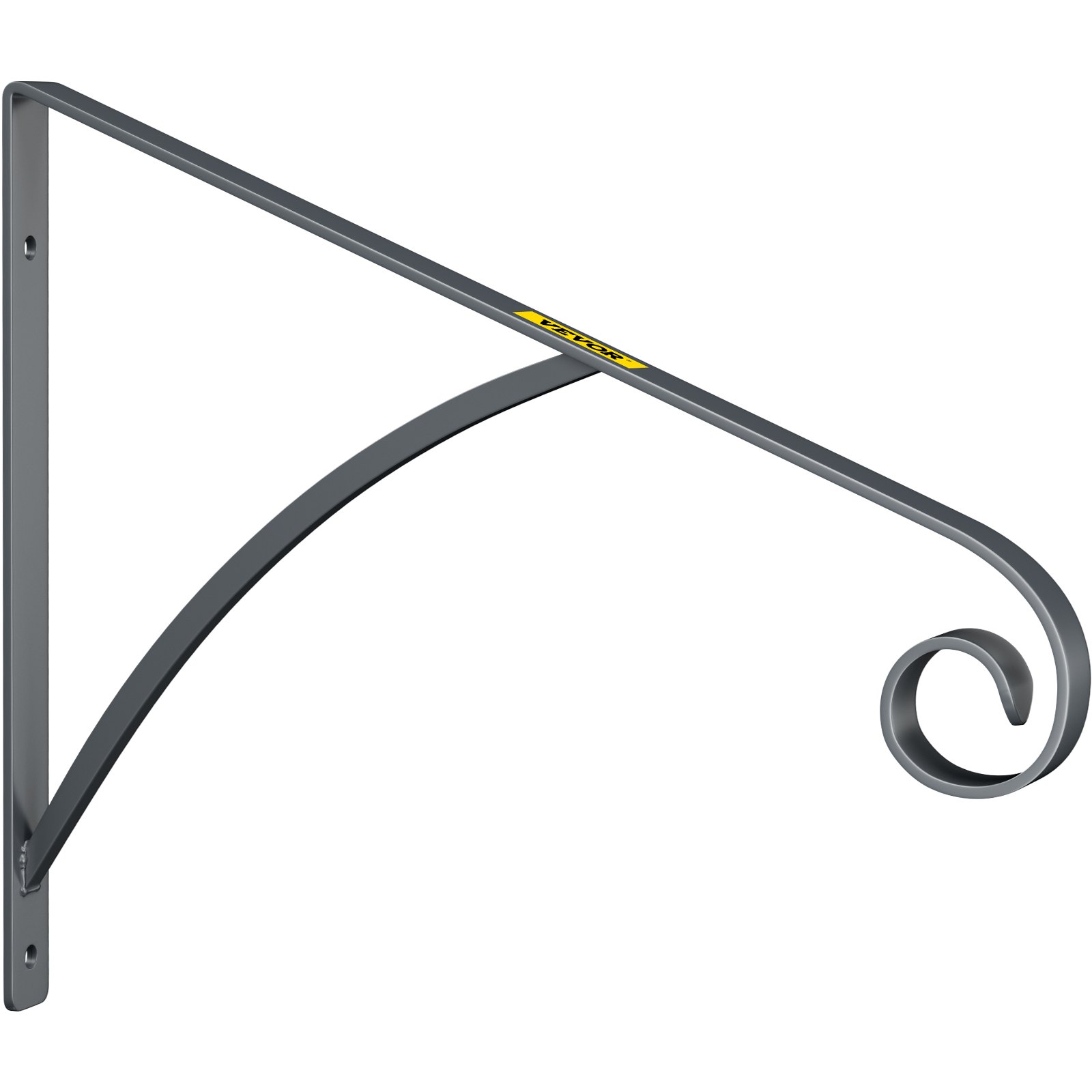 VEVOR Pasamanos de hierro forjado para montar en la pared, gris