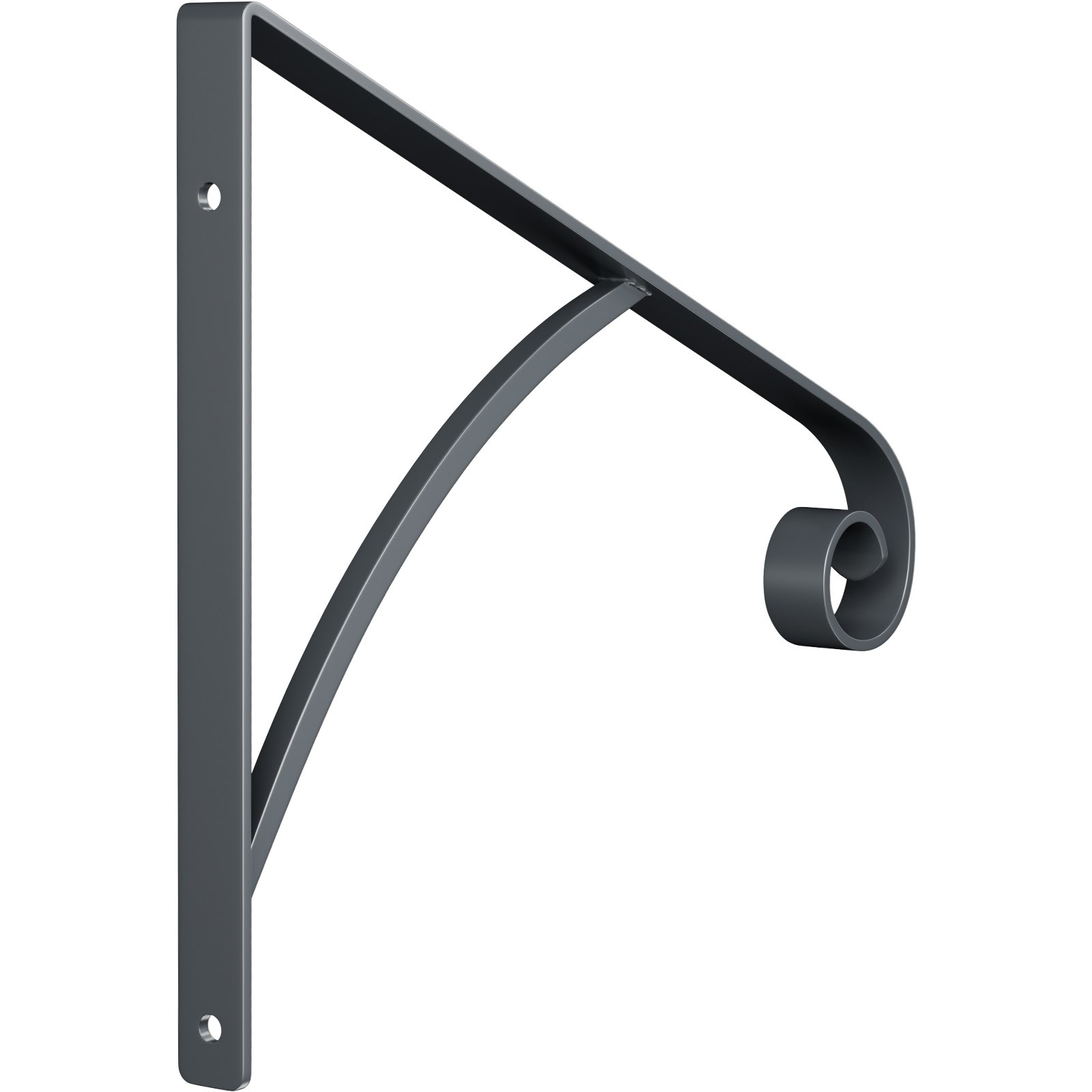 VEVOR Pasamanos de hierro forjado para montar en la pared, gris