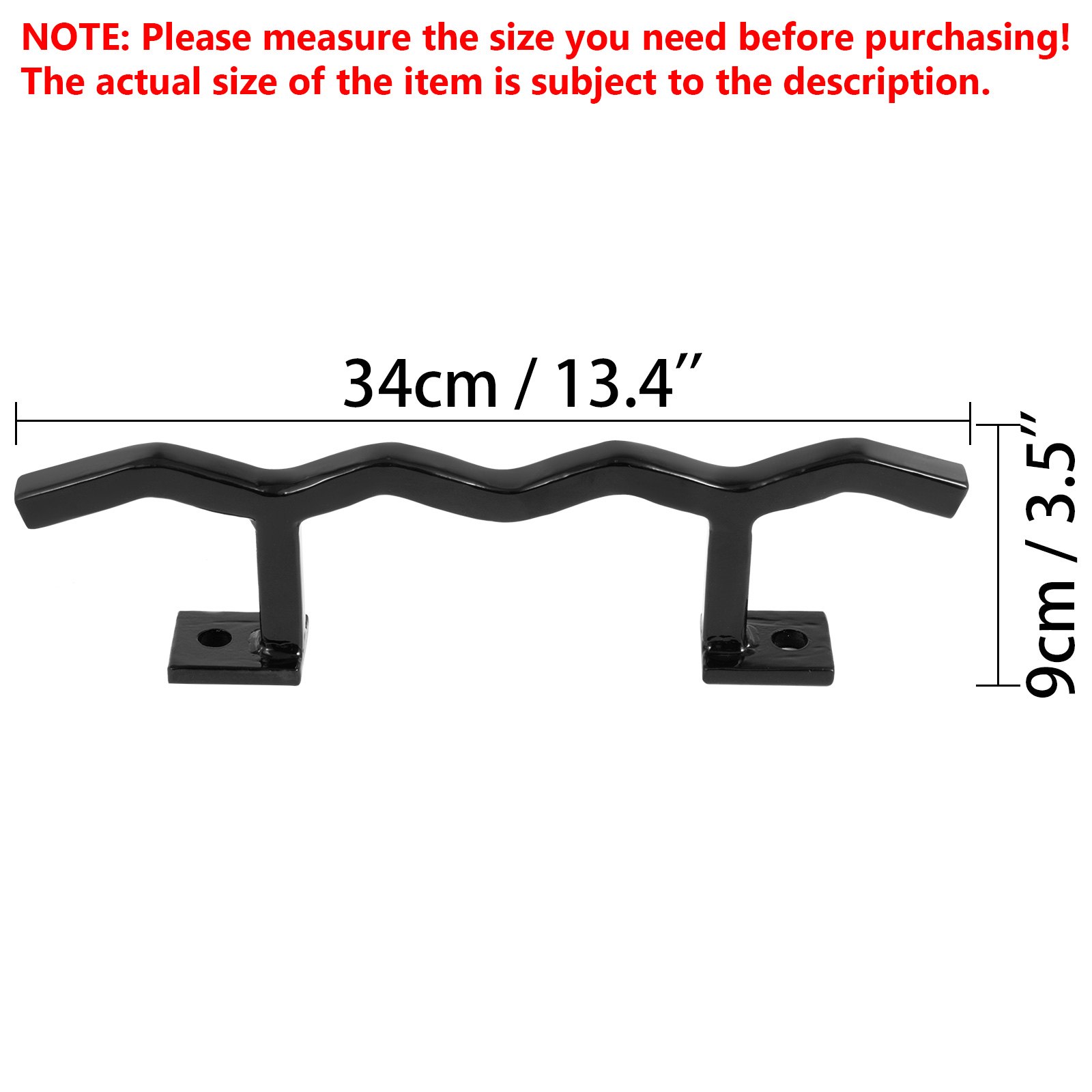 Pasamanos de hierro forjado VEVOR para pared, color negro