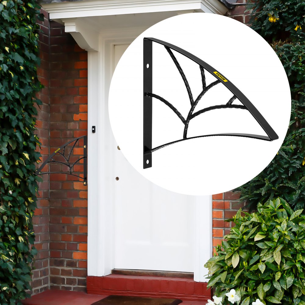 Pasamanos de hierro forjado VEVOR para pared, color negro