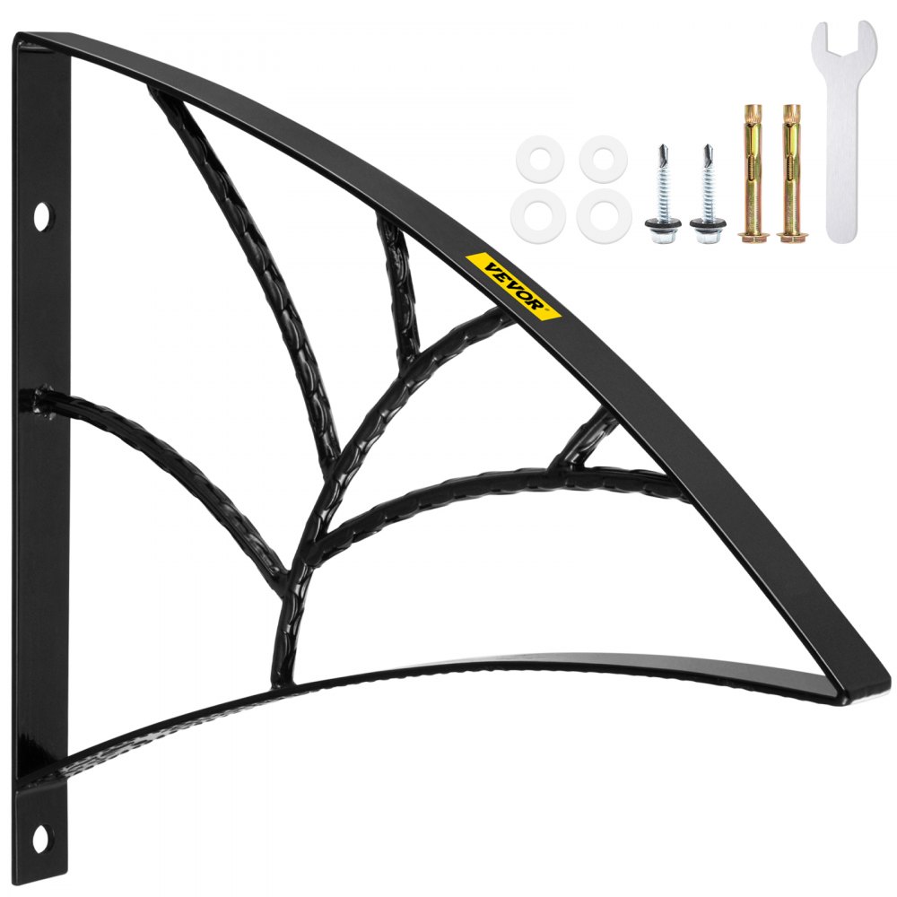 Pasamanos de hierro forjado VEVOR para pared, color negro