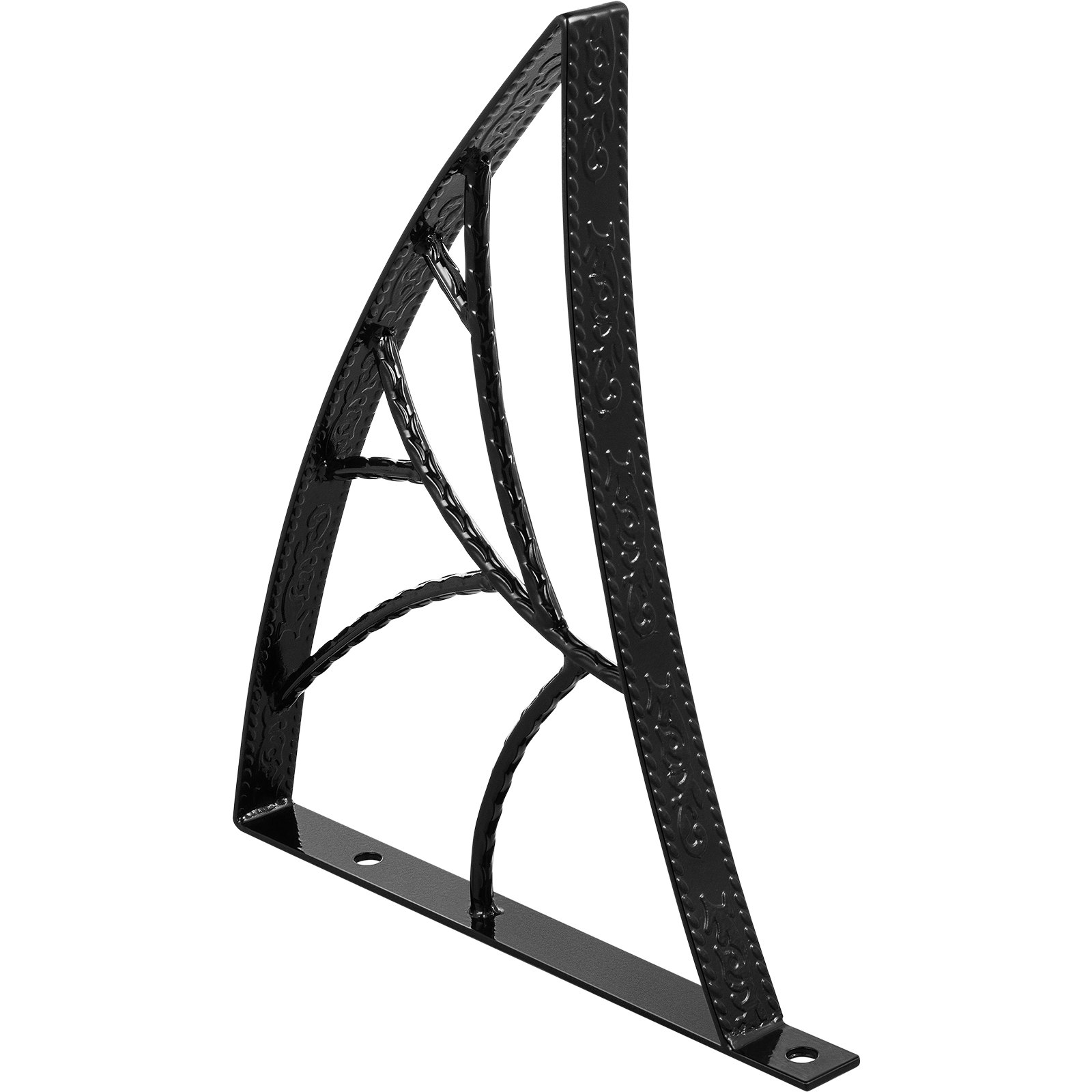 Pasamanos de hierro forjado VEVOR para pared, color negro