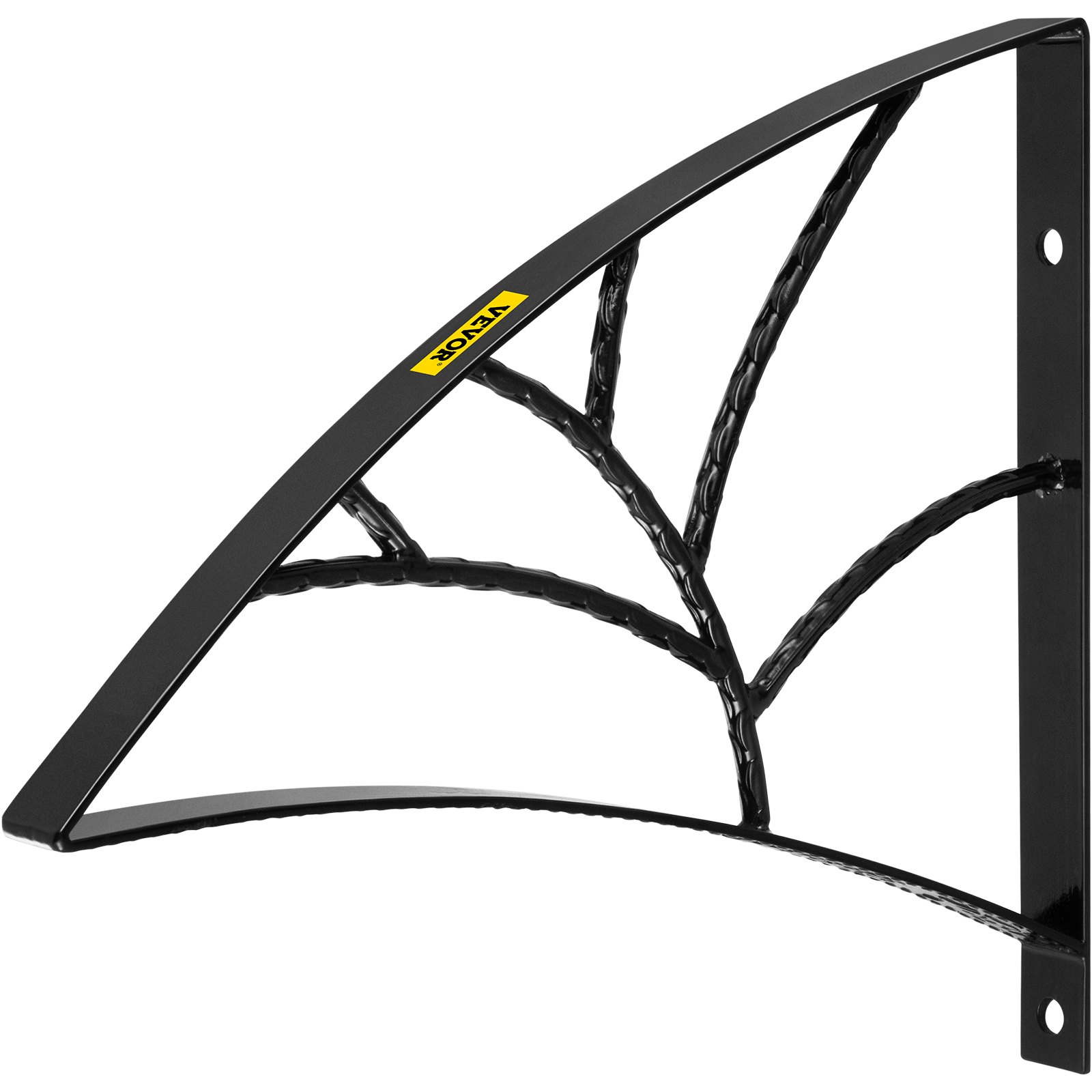 Pasamanos de hierro forjado VEVOR para pared, color negro