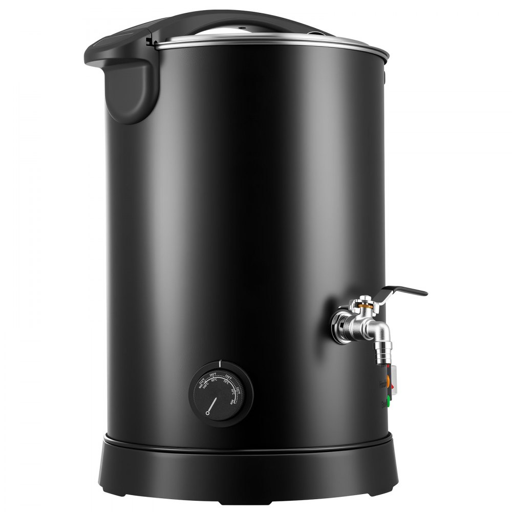 Fundidor de cera VEVOR para hacer velas, 10.6 cuartos de galón, calentamiento rápido y uniforme, con boquilla de fácil vertido y control de temperatura, base en forma de reloj de arena para un flujo suave y antiadherente, olla para fundir cera para hacer velas y jabones.