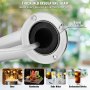 Kit de torre de barril VEVOR, kit de conversión de cerveza de un solo grifo, dispensador de torre de cerveza de barril de acero inoxidable con regulador CGA320 de doble calibre y acoplador de barril D-System, resorte de cierre automático para fiestas, bares y hogares