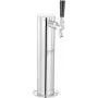 Kit de torre de barril VEVOR, kit de conversión de cerveza de un solo grifo, dispensador de cerveza de barril de acero inoxidable con regulador CGA320 de doble calibre y acoplador de barril D-System, resorte de cierre automático para fiestas, bares y hogares.