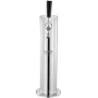 Kit de torre de barril VEVOR, kit de conversión de cerveza de un solo grifo, dispensador de cerveza de barril de acero inoxidable con regulador CGA320 de doble calibre y acoplador de barril D-System, resorte de cierre automático para fiestas, bares y hogares.