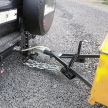 Enganche de distribución de peso VEVOR, enganche de nivelación de carga con capacidad de lengüeta de 1000 lb con control de balanceo, bola de 2" y caída/elevación de 4" y 4 cadenas y soporte de marco universal, remolque de remolque sin rebote y sin balanceo