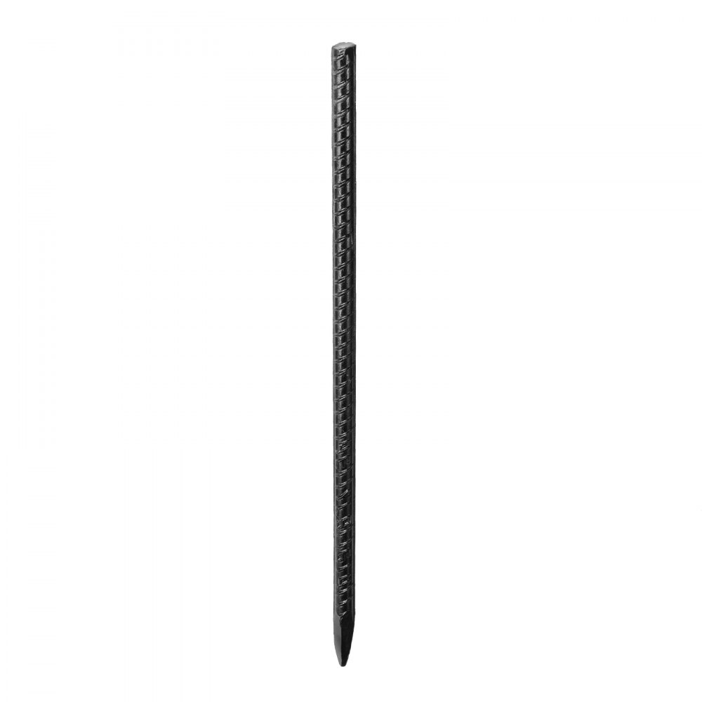 Estacas de refuerzo VEVOR de 40,6 cm (16 pulgadas), resistentes, de 1,14 cm (0,45 pulgadas) de diámetro, de acero galvanizado recto, con punta de cincel y revestimiento resistente a la oxidación, para jardinería, cercas y tiendas de campaña (paquete de 16)