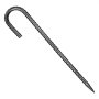 VEVOR Rebar Stakes, 12-Inch, Heavy-Duty 0.4 in Diameter J Hook, Galvanized Steel Ground Anchors with Chisel Point End & Rust-Resistant Coating, for Gardening Support, Fence, Camping Tents (16-Pack)
