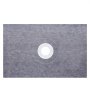 Base de ducha gris con desagüe central, parte del kit de bordillo de ducha VEVOR.