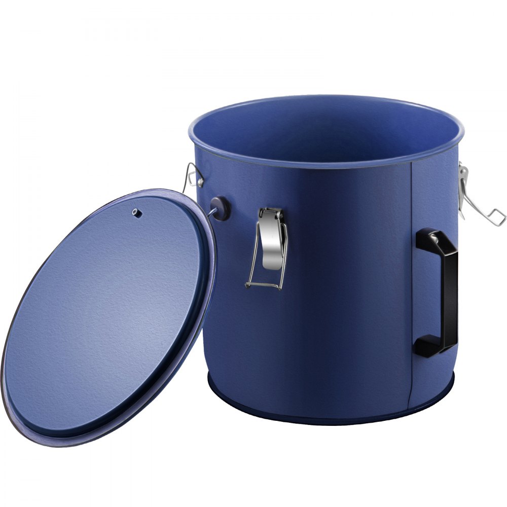 Cubo de grasa para freidora VEVOR de 5 galones, contenedor para desechar aceite Cubo de aceite para freidora de acero con revestimiento a prueba de óxido Contenedor de transporte de aceite de 18,9 l con tapa y clips de bloqueo Contenedor de aceite con bolsa de filtro Filtrado de aceite de cocina