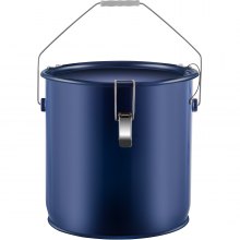 Cubo de grasa para freidora VEVOR Cubo de aceite para freidora de acero de 6 galones con revestimiento a prueba de herrumbre Contenedor de transporte de aceite de 22.7L con tapa y clips de bloqueo Carrito de aceite con bolsa de filtro para filtrado de aceite de cocina caliente