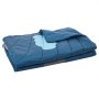 Manta de camping VEVOR, grande, cálida y portátil, para estadios, impermeable y resistente al viento, de fibra de poliéster, ignífuga, ideal para exteriores, picnics, senderismo, eventos deportivos y viajes. 190 x 132 cm. Impresa.