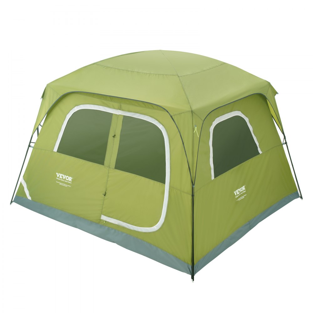 VEVOR Tienda de campaña, 10 x 9 x 6.5 pies para 6 personas, tienda de campaña ligera impermeable para mochileros, fácil instalación, con puerta y ventana, para camping familiar al aire libre, senderis