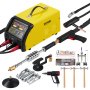 VEVOR Dual Pro Stud Welder Deluxe AL/Fe Kit de reparación de abolladuras, soldadora profesional de 5 kW con soldadura automática/manual y 10 modos, máquina de soldadura por puntos de 110 V para reparación de paneles de acero y aluminio.