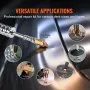 Kit de reparación de abolladuras con soldadora de pernos VEVOR, extractor de abolladuras con soldadora por puntos de 3 kW con soldadura automática/manual y 9 modos versátiles, máquina extractora de abolladuras de 110 V para reparación de abolladuras de automóviles y camiones.