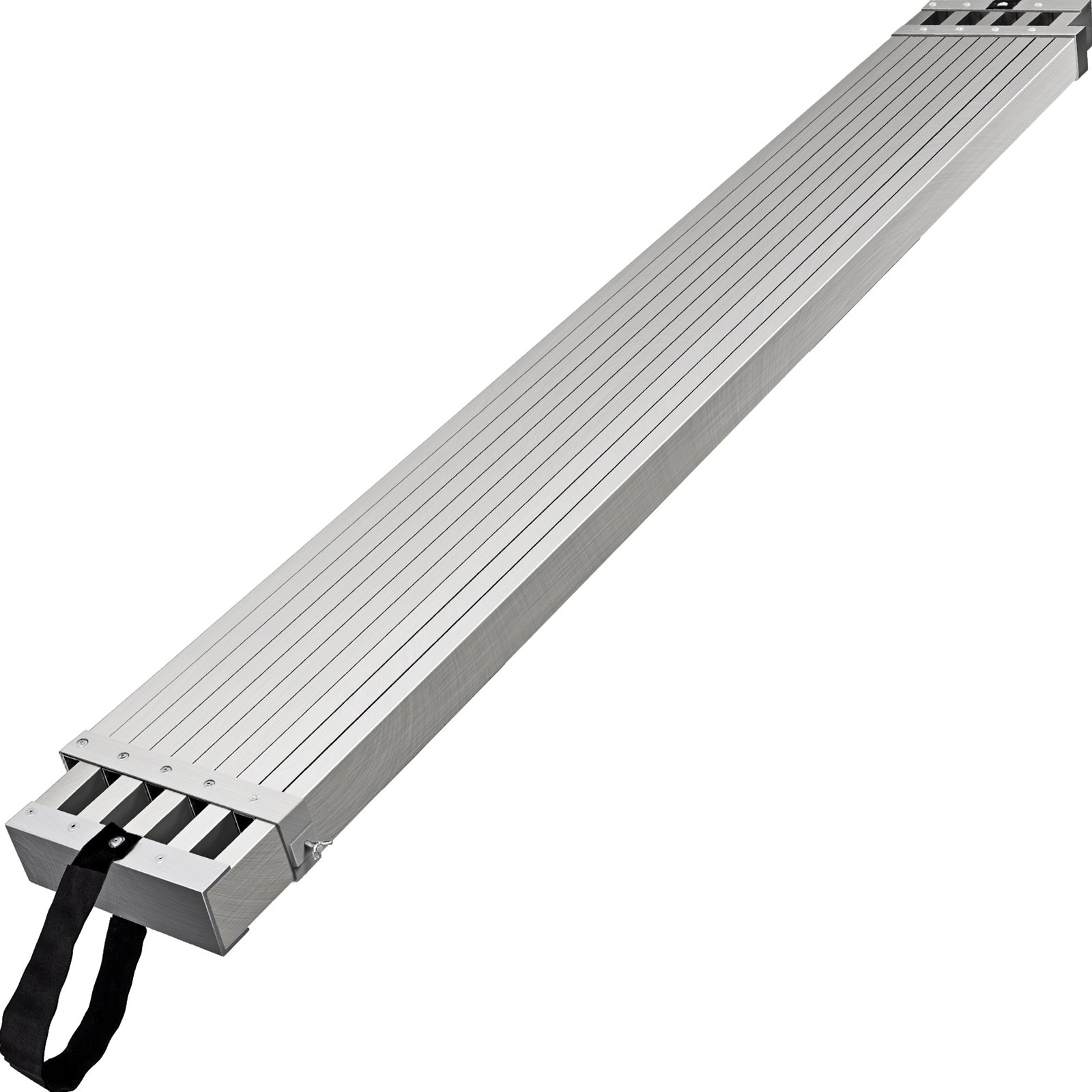 Tabla de trabajo de aluminio VEVOR con superficie antideslizante y asa de transporte.
