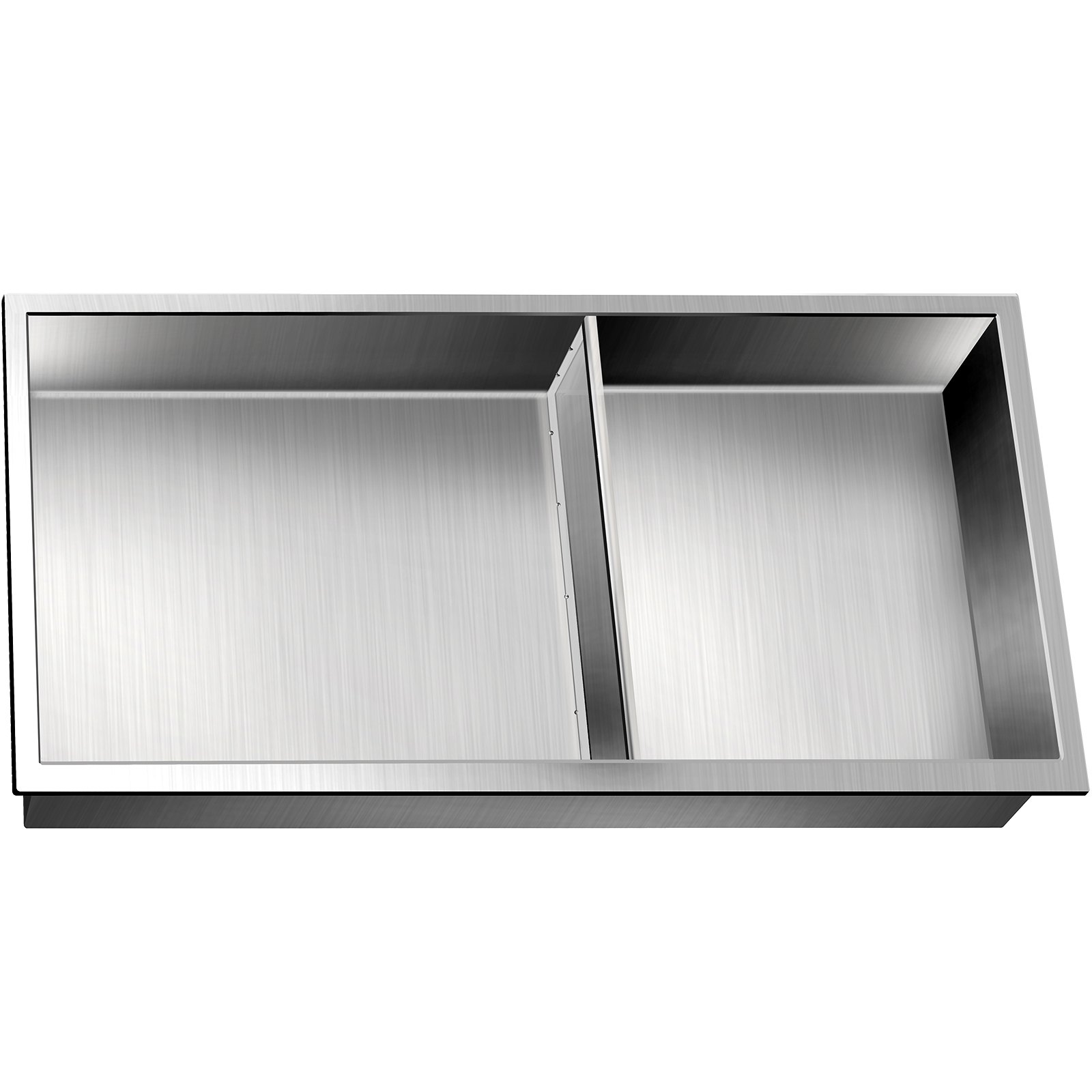 Nicho de ducha VEVOR de acero inoxidable, 12 x 24 x 4 pulgadas, nicho empotrado en la pared, fácil de instalar, estante de ducha empotrado moderno y elegante, nicho de jabón acabado pulido para ducha/baño