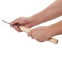 VEVOR - Juego de herramientas de torneado para madera (8 piezas), cinceles con hoja de acero al carbono, 2 de punta sesgada, 1 de punta de lanza, 1 de tronzado, 1 de punta redonda, 3 de gubia, 1 bolsa Oxford, para principiantes, aficionados y profesionales.