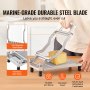 Cortador de queso VEVOR con alambre, cuchillas de 0,39" y 0,78" para mantequilla, alambre desmontable, cortador de queso comercial de aleación de aluminio con alambre de acero inoxidable 316, ideal para cocina.