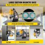 Taladro magnético VEVOR con base magnética grande para uso vertical, horizontal e invertido.