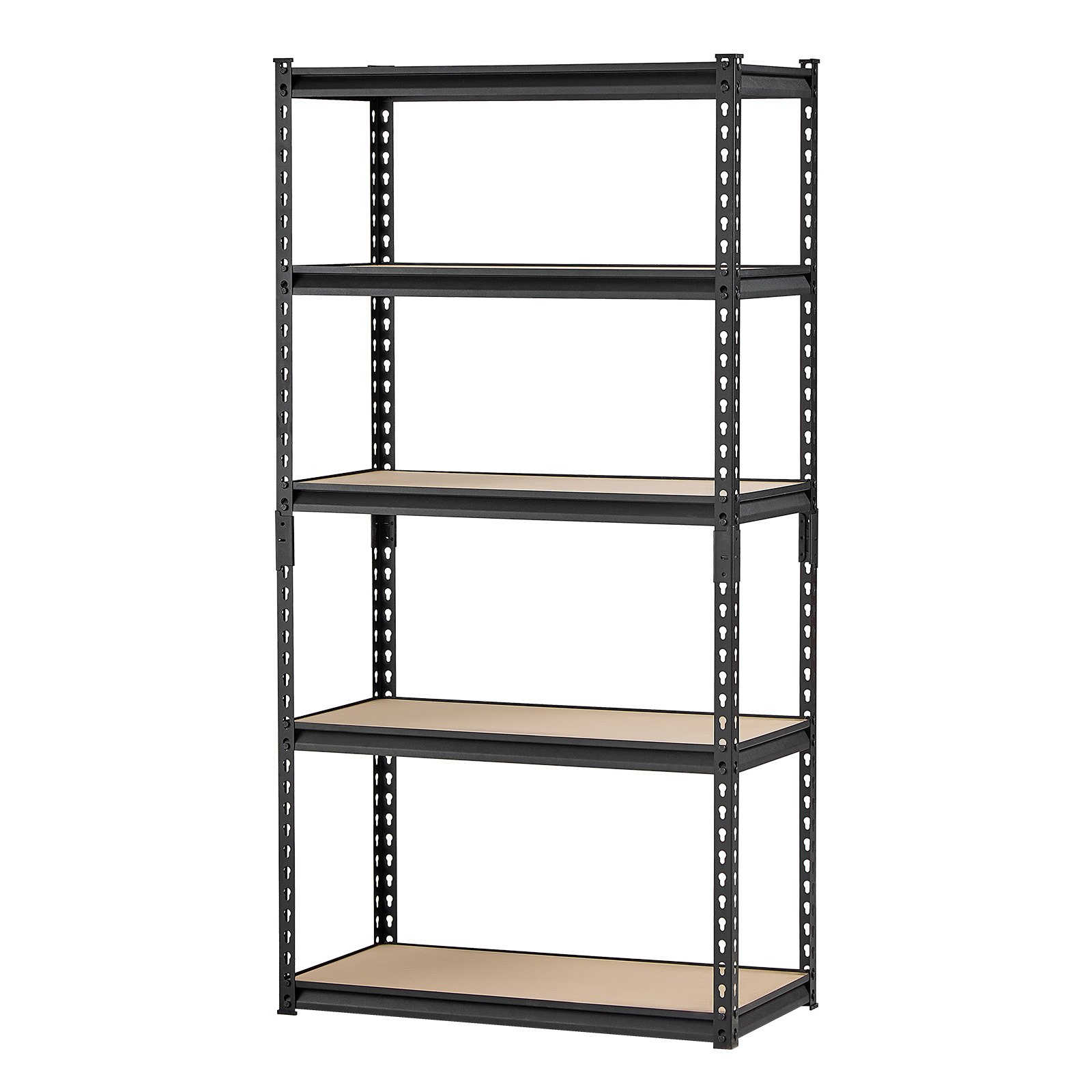 Estantes de almacenamiento de 16" de profundidad x 32" de ancho x 62,8" de alto Estanterías de almacenamiento de garaje de 5 niveles