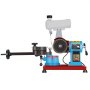 Afilador de hojas de sierra circular VEVOR con base azul y brazo ajustable.