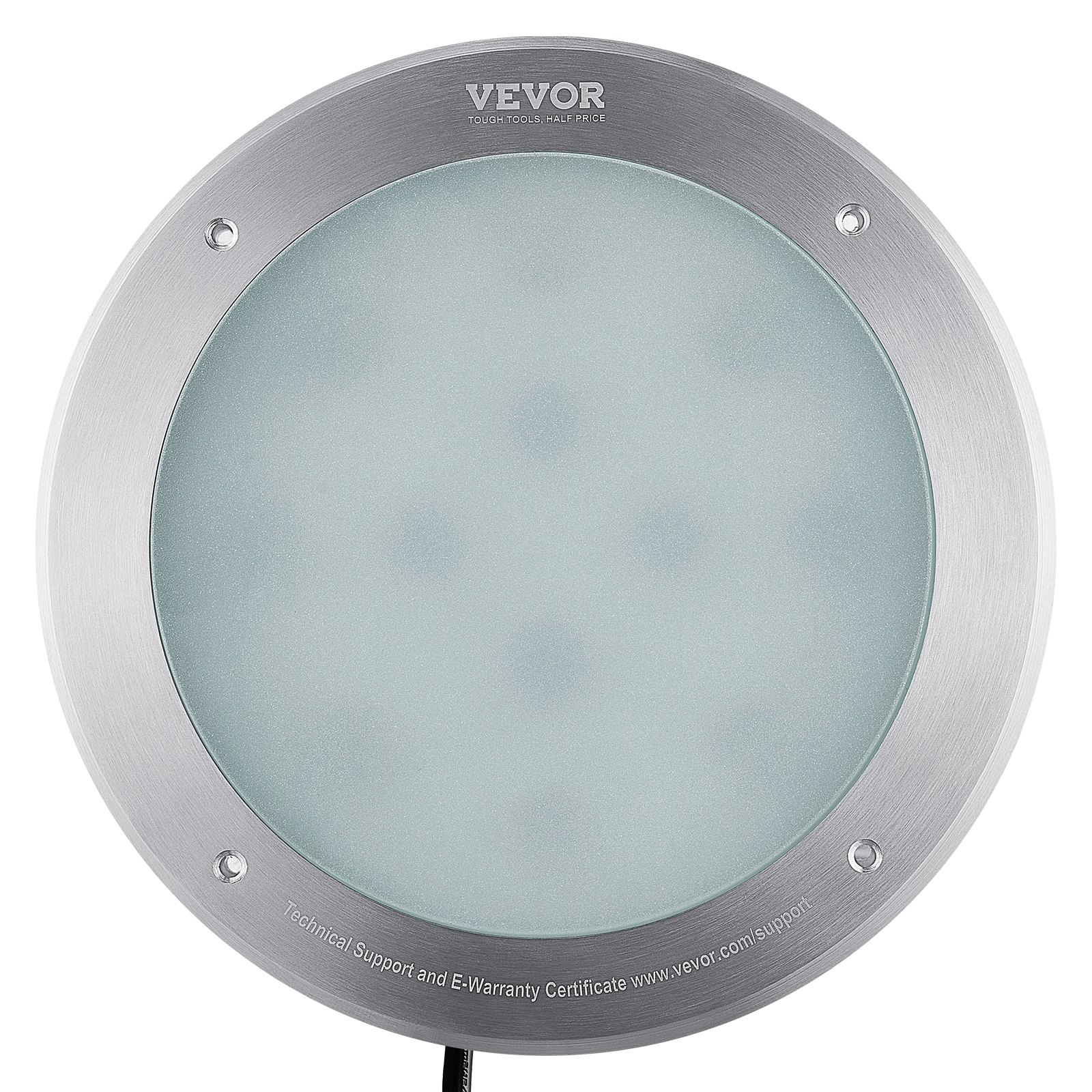 VEVOR Luz LED para piscina de 120 V CA, 10 pulgadas, 40 W, RGBW, luz de spa para piscina enterrada que cambia de color bajo el agua, con control remoto de cable de 100 pies, apto para nichos húmedos grandes de 10 pulgadas, IP68 y probado según los estándares UL