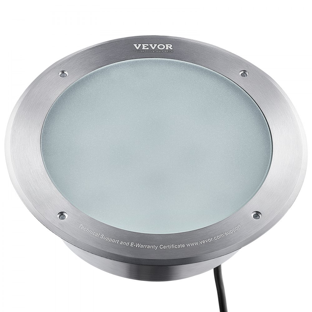 VEVOR Luz LED para piscina de 12 V, 10 pulgadas, 40 W, RGBW, luz de spa para piscina enterrada que cambia de color bajo el agua, con control remoto de cable de 100 pies, apto para nichos húmedos grandes de 10 pulgadas, IP68 y probado según los estándares UL