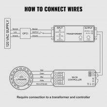 VEVOR Luz LED para piscina de 12 V, 10 pulgadas, 40 W, RGBW, luz de spa para piscina enterrada que cambia de color bajo el agua, con control remoto de cable de 50 pies, apto para nichos húmedos grandes de 10 pulgadas, IP68 y probado según los estándares UL