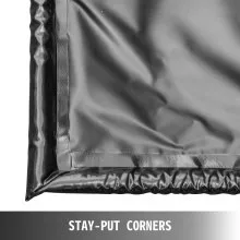 Tapetes de contención de piso de garaje VEVOR Tapete de contención de 7' 9" x 18' Tapete de piso de garaje negro para servicio pesado Pequeño/mediano/SUV/camión Tapete de contención de garaje