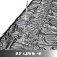 Tapetes de contención de piso de garaje VEVOR Tapete de contención de 7' 9" x 18' Tapete de piso de garaje negro para servicio pesado Pequeño/mediano/SUV/camión Tapete de contención de garaje