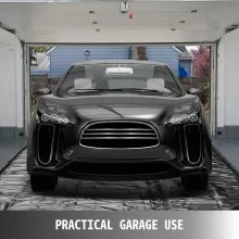 Tapetes de contención de piso de garaje VEVOR Tapete de contención de 7' 9" x 18' Tapete de piso de garaje negro para servicio pesado Pequeño/mediano/SUV/camión Tapete de contención de garaje