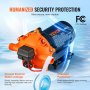 Bomba de diafragma de agua VEVOR, 12 V CC, caudal de 5,5 GPM, presión nominal de 70 PSI (ajustable de 40 a 100 PSI), pulverizadora autocebante de 1/2" MNPT con presostato para autocaravanas, caravanas, embarcaciones y jardines, con certificación FCC.