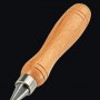 VEVOR - Cincel de torno para carpintería, 12 piezas, cincel de mano para tallar madera, longitud de hoja de 3-3/4 pulgadas, herramientas de torneado de madera con estuche de almacenamiento de madera,
