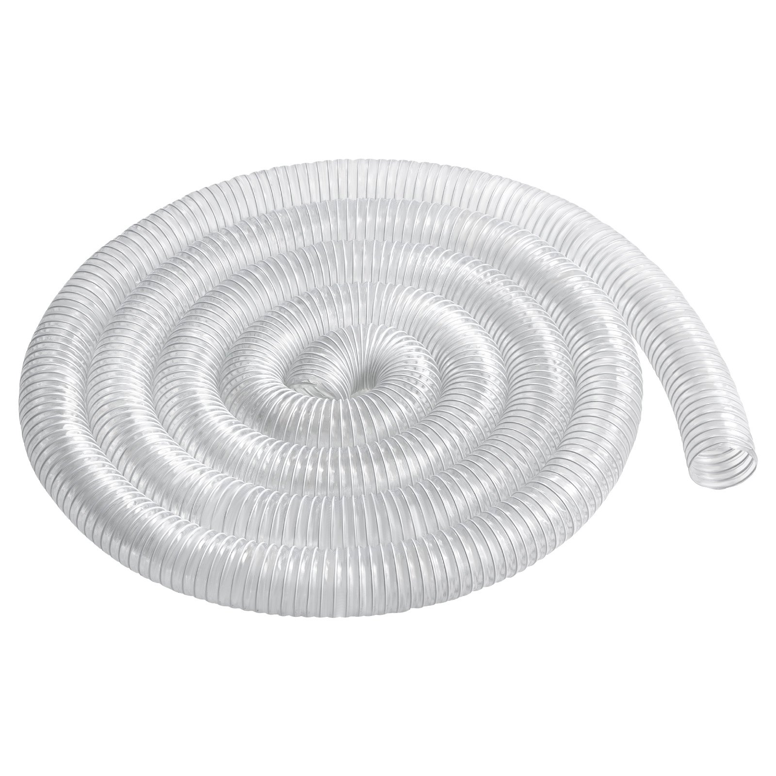 Manguera de recolección de polvo VEVOR de 2,5'' x 20' Manguera transparente flexible de PVC engrosado
