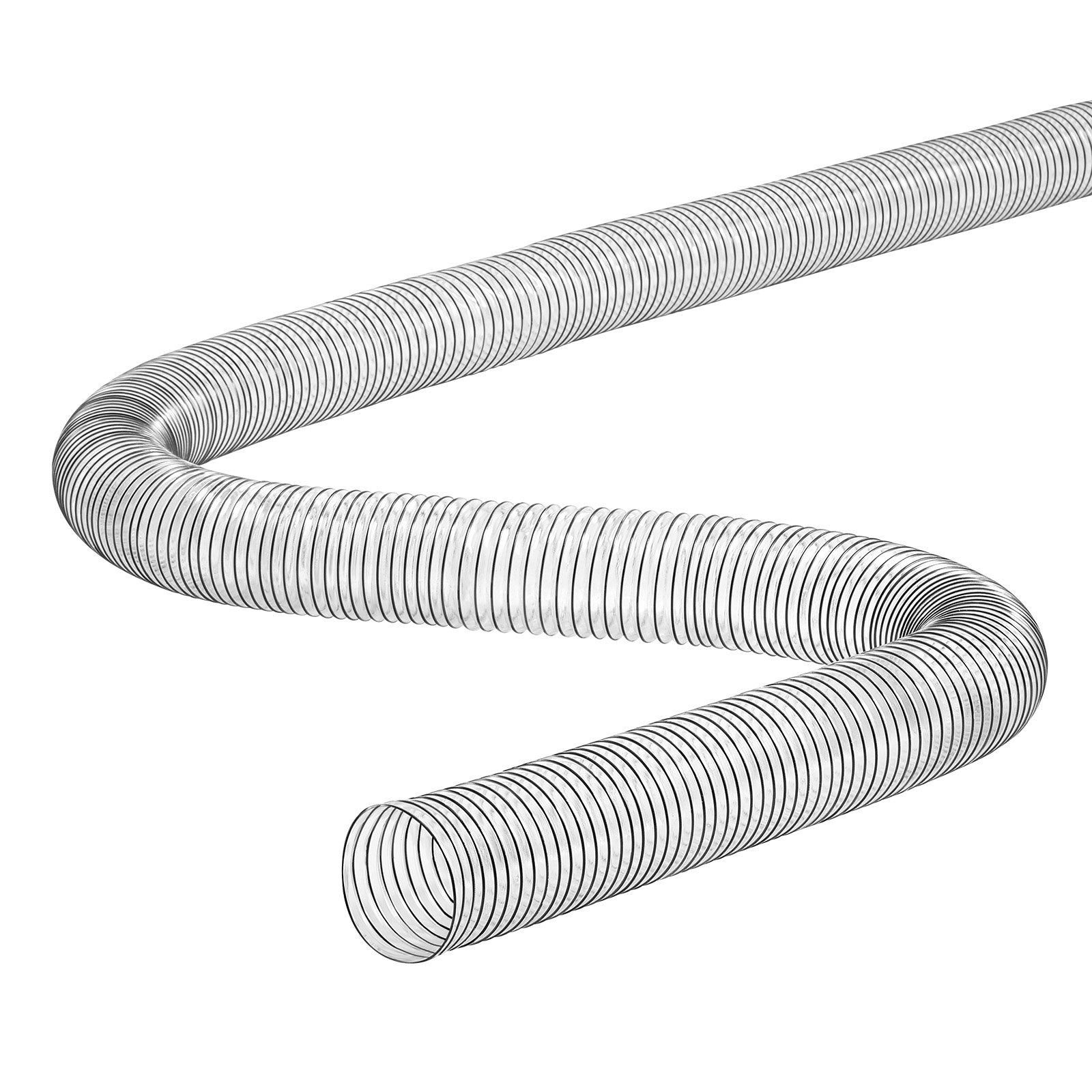 Manguera de recolección de polvo VEVOR de 4'' x 20' Manguera transparente flexible de PVC engrosado