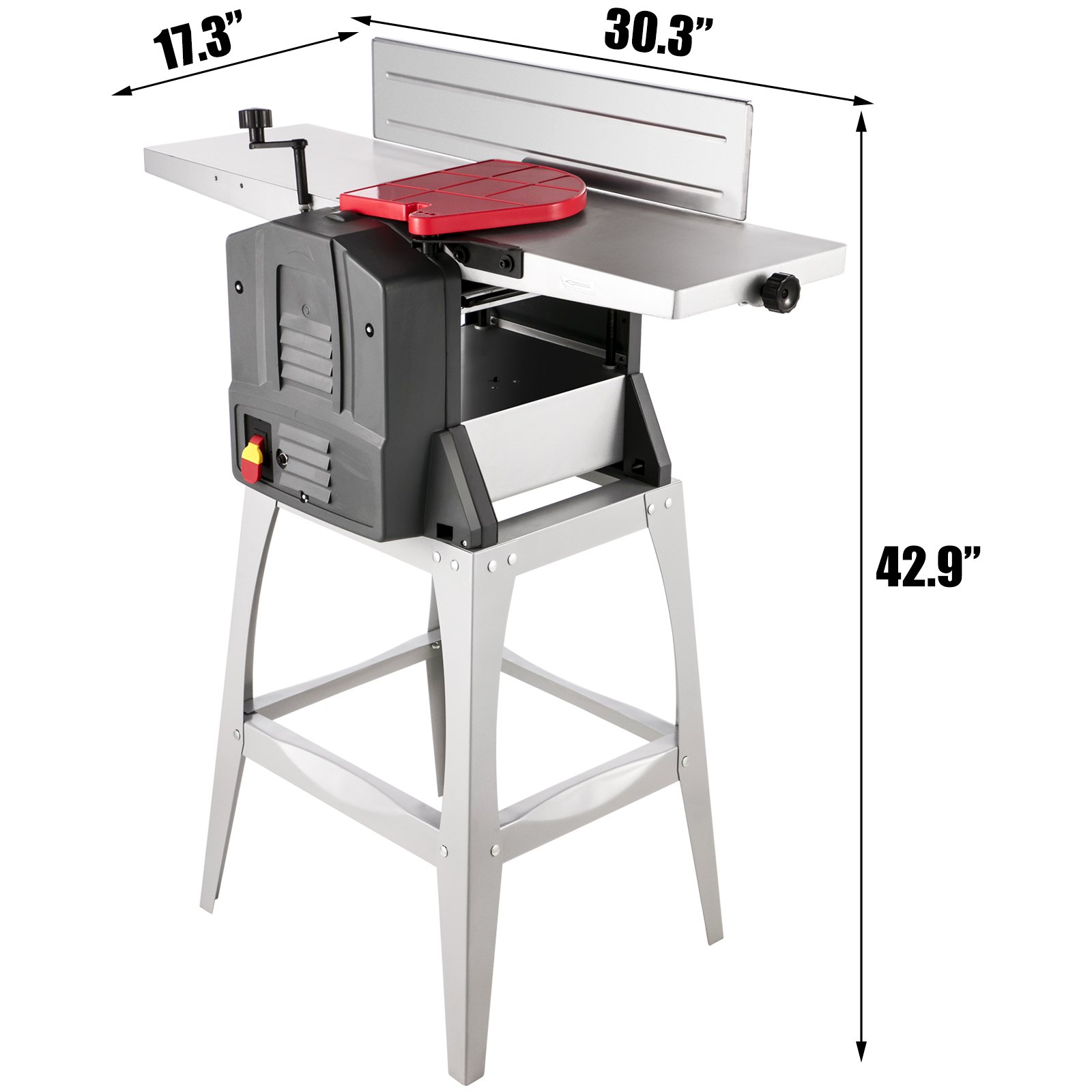 VEVOR Juntas de carpintería de 8 pulgadas, 1500 W, cepilladora de juntas resistente, 9000 RPM/min, 6 M/min, 120 mm, grosor de corte, junta de madera, para cepilladora de corte de madera