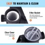 VEVOR Bomba de Filtro de Arena para Piscinas Elevadas, 400 mm, 3500 GPH, 1 HP, para Piscinas Domésticas y Conjunto de Filtros Combinados con Válvula Multipuerto de 6 Vías y Canasta de Filtro, G1-1/2