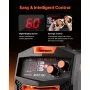 Soldadora MIG VEVOR, máquina de soldadura MIG sinérgica de 130 A, soldadora multiproceso 2 en 1 con núcleo fundente y gas MIG/sin gas, soldadora MIG portátil de 110 V con tecnología inversor IGBT y pantalla digital.