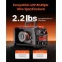 Soldadora MIG VEVOR, máquina de soldadura MIG sinérgica de 130 A, soldadora multiproceso 2 en 1 con núcleo fundente y gas MIG/sin gas, soldadora MIG portátil de 110 V con tecnología inversor IGBT y pantalla digital.