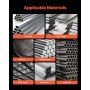 Soldadora VEVOR Pro MIG, máquina de soldadura MIG Pluse de 250 A, soldadora sinérgica 5 en 1 MIG Pluse/MIG de gas/MIG con núcleo fundente/TIG con electrodo revestido/Lift, soldadora MIG de aluminio de doble voltaje de 110 V/220 V con pantalla LCD.
