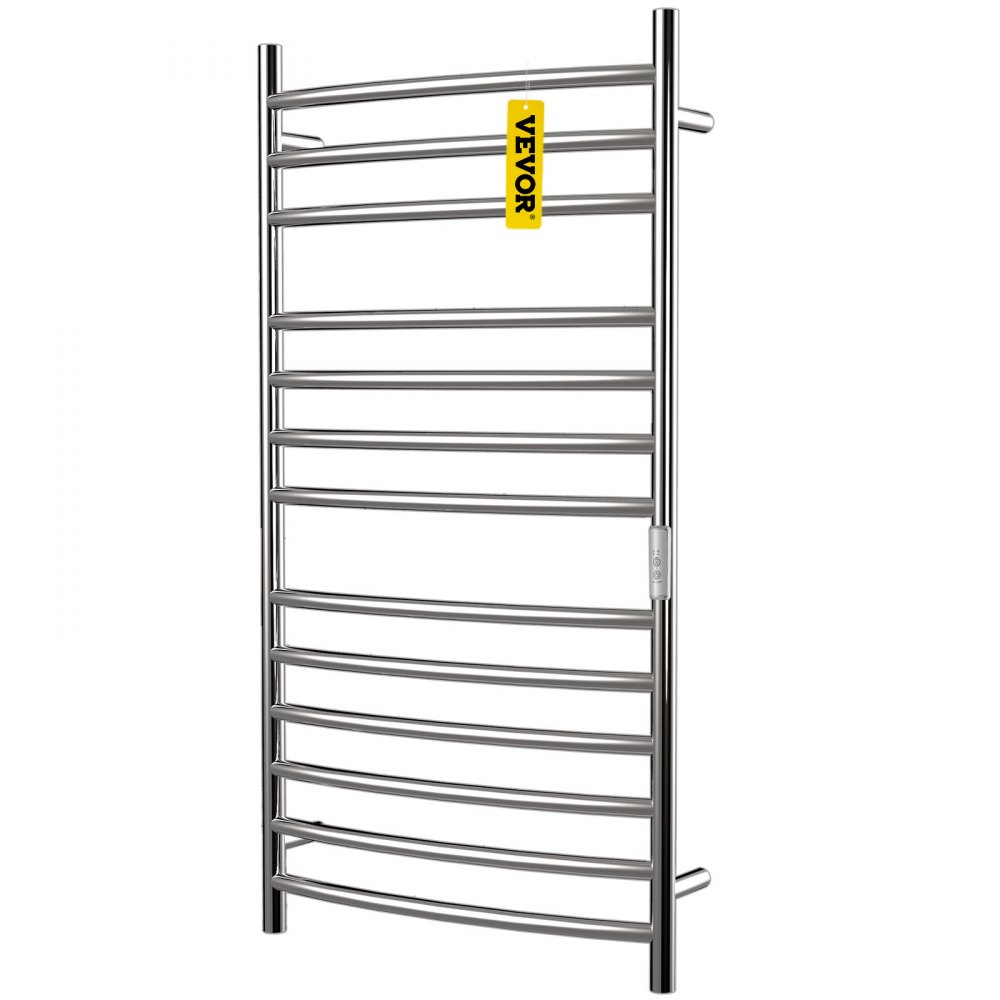 VEVOR Calentador de Toalla Eléctrico 12 Barras Radiador Diseño Curvo 110V 155W