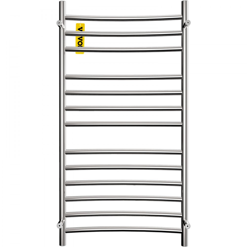 VEVOR Calentador de Toalla Eléctrico 12 Barras Radiador Diseño Curvo 110V 155W