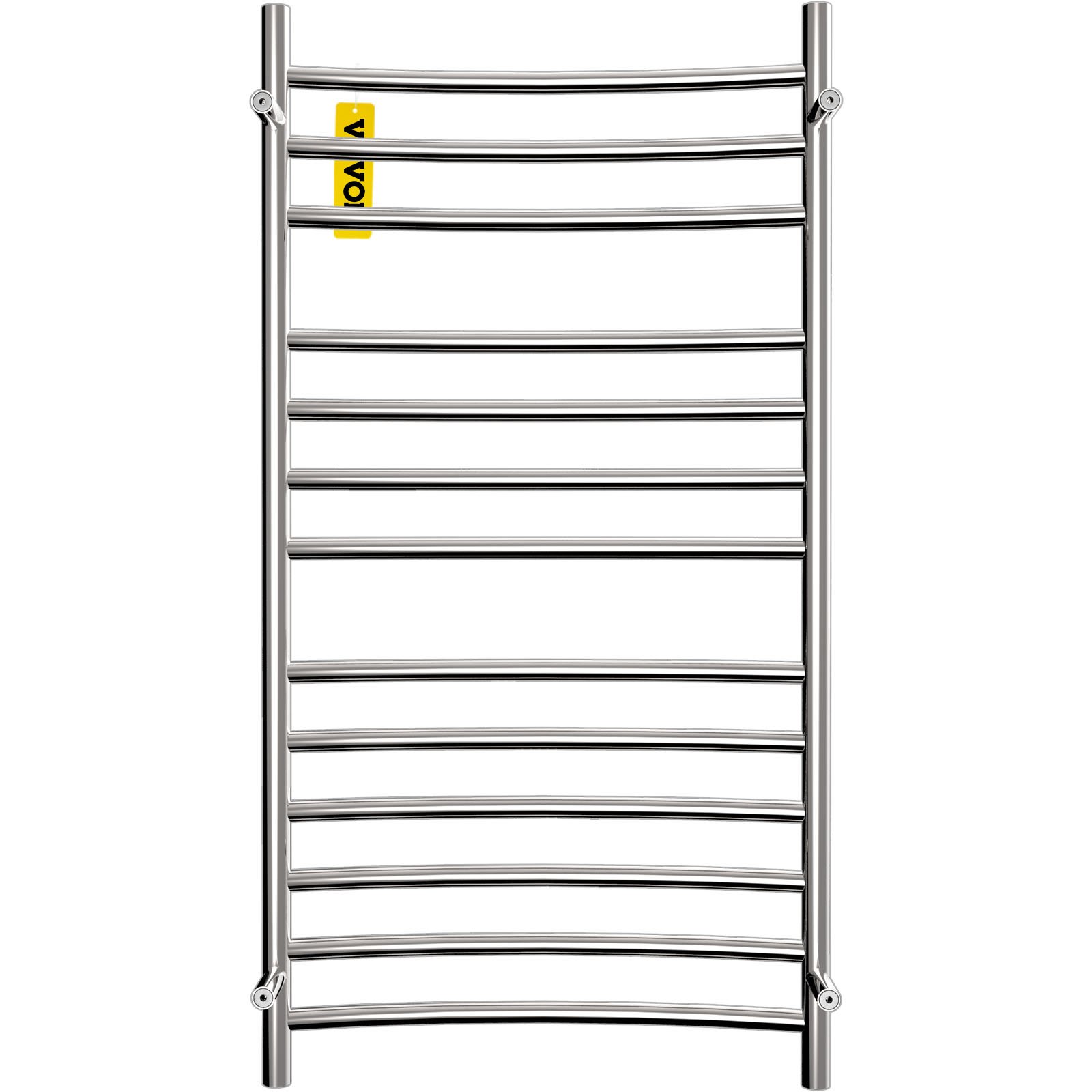 VEVOR Calentador de Toalla Eléctrico 12 Barras Radiador Diseño Curvo 110V 155W