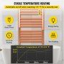 Toallero calefaccionado VEVOR con calentamiento de temperatura estable, 135 W, ahorro de energía, antiescaldaduras.