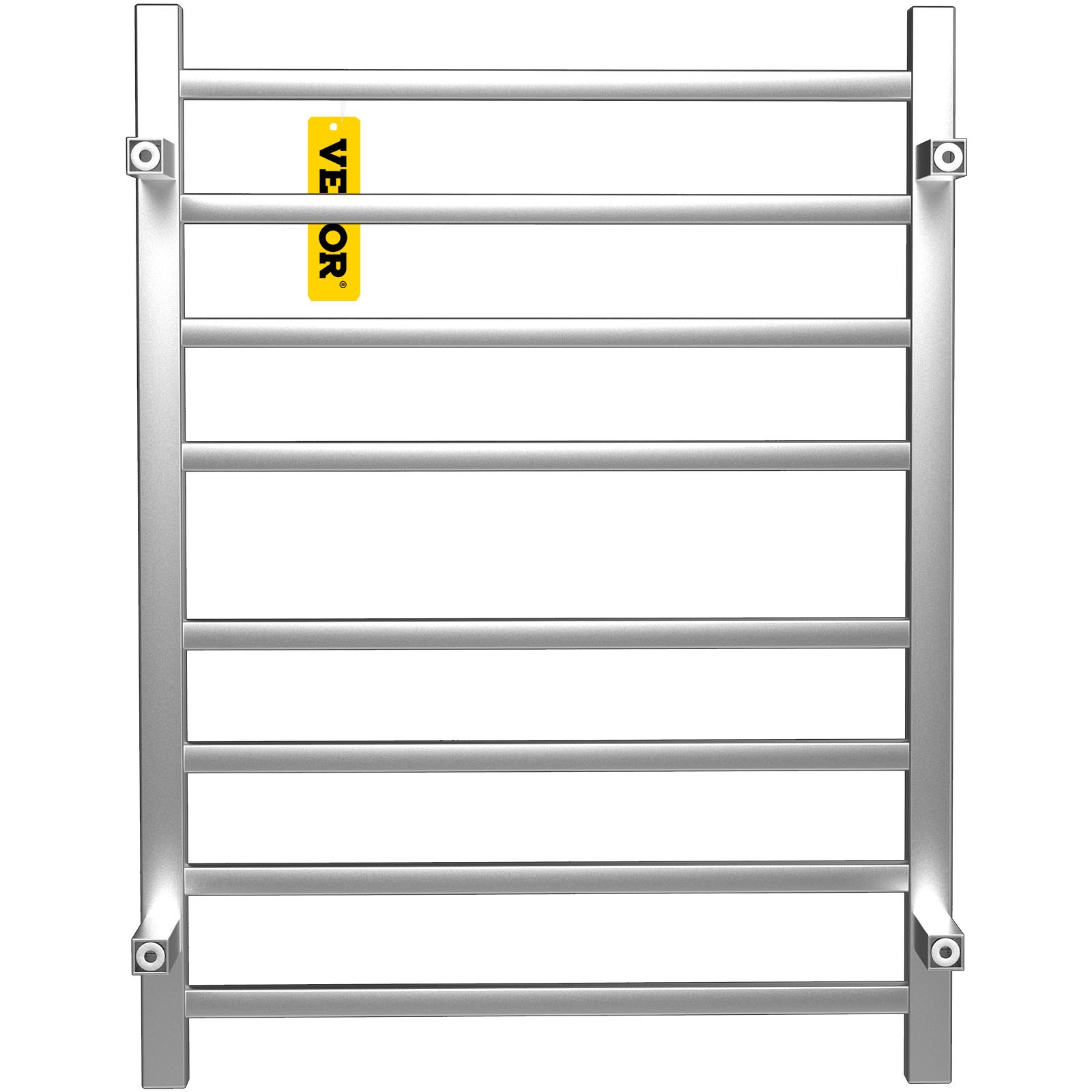 VEVOR Calentador de Toalla Eléctrico 8 Barras Acero Inoxidable Pulido Cepillado