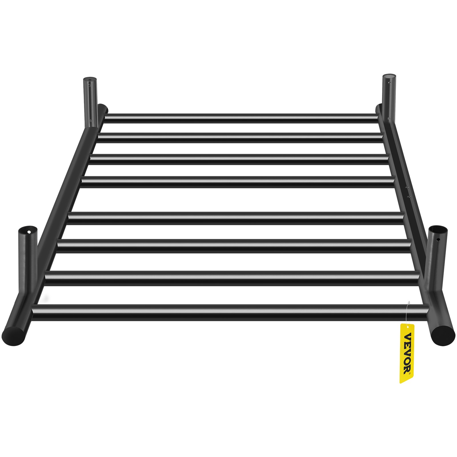VEVOR Calentador de Toalla Eléctrico 8 Barras Recubrimiento en Polvo Negro 110 W